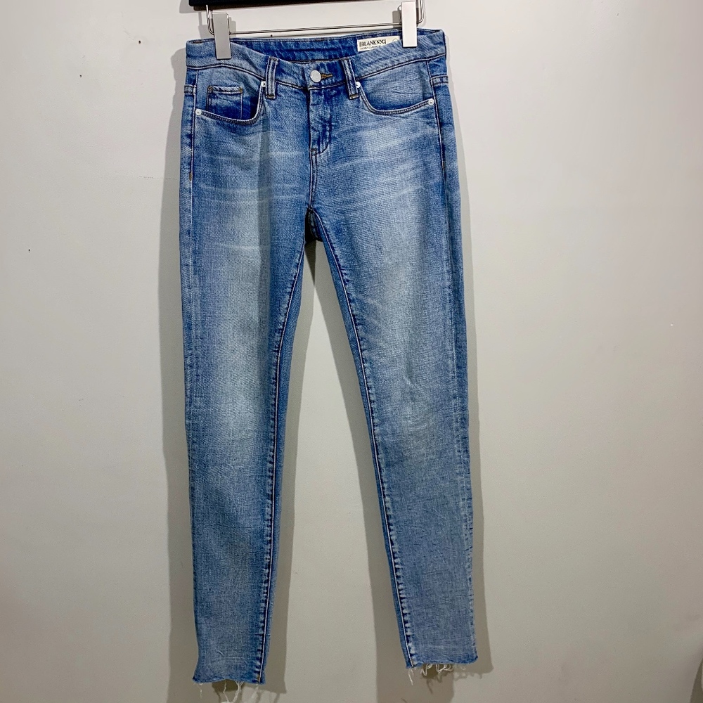 Blank NYC Jeans Skinny Classique Light Raw Hem